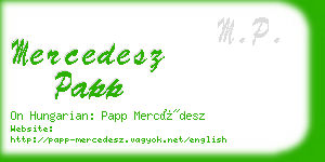 mercedesz papp business card